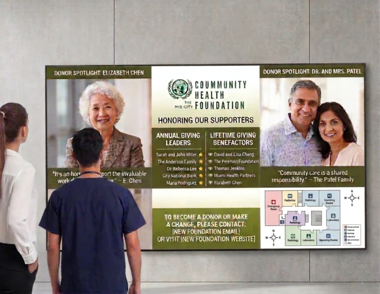 Modernizing Donor Recognition in Healthcare: From Static Displays to Ongoing Engagement